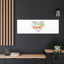 Colorful Sewing Word Cloud - Canvas Gallery Wraps