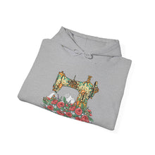 Retro Gorgeous Sewing Machine Unisex Heavy Blend™ Hooded Sweatshirt