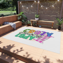 Crazy Sewing Lady Outdoor Rug