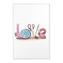 Sewing Love Area Rugs - White