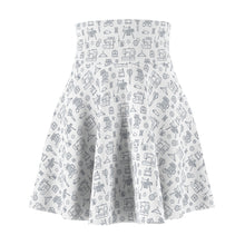 Outlined Sewing Elements Skater Skirt