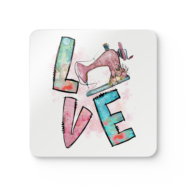 Sewing Love Corkwood Coaster Set