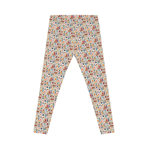 Watercolor Sewing Supplies 1 Casual Leggings