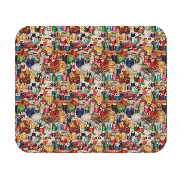 Watercolor Sewing Supplies 5 Mouse Pad (Rectangle)