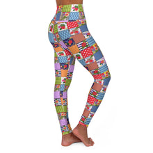 Quilt Pattern 2 High Waisted Yoga Leggings