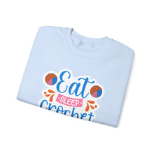 Eat Sleep Crochet Repeat Unisex Heavy Blend™ Crewneck Sweatshirt