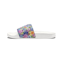 Packed Watercolor Buttons Women's PU Slide Sandals