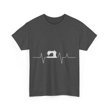 Sewing Machine Heart Beat Unisex Heavy Cotton Tee