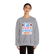 Eat Sleep Crochet Repeat Unisex Heavy Blend™ Crewneck Sweatshirt