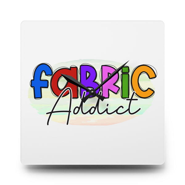 Fabric Addict Acrylic Wall Clock