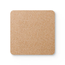 Quilting Word Cloud Corkwood Coaster Set - Black
