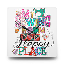 My Sewing Room Acrylic Wall Clock