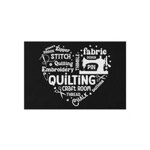 Quilting Word Cloud Outdoor Rug