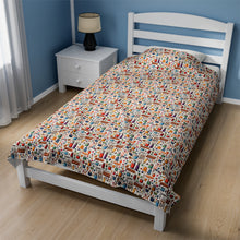 Watercolor Sewing Supplies 1 Velveteen Plush Blanket