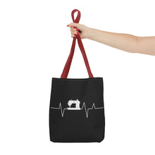 Sewing Machine Heart Beat Sewing Tote Bag