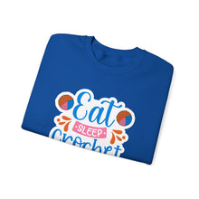 Eat Sleep Crochet Repeat Unisex Heavy Blend™ Crewneck Sweatshirt