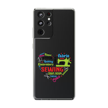 Colorful Sewing Word Cloud - Clear Cases