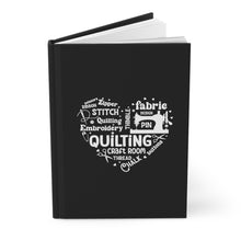 Quilting Word Cloud Hardcover Journal Matte