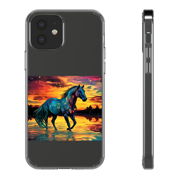 Colorful Modern Horse - Clear Cases