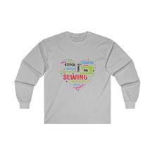 Colorful Sewing Word Cloud Unisex Ultra Cotton Long Sleeve Tee