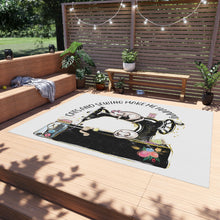 Cats and Sewing Outdoor Rug