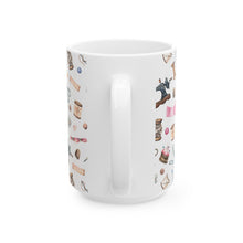 Sewing Elements White Ceramic Mug, (11oz, 15oz)