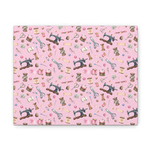 Sewing Elements Pink - Canvas Gallery Wraps