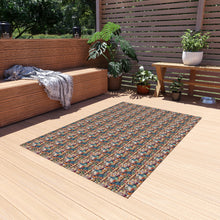 Watercolor Sewing Supplies 3 Outdoor Rug