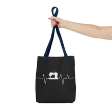 Sewing Machine Heart Beat Sewing Tote Bag