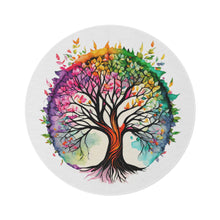 Colorful Tree of Life Round Rug