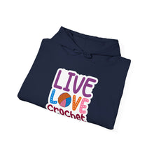 Live Love Crochet Unisex Heavy Blend™ Hooded Sweatshirt