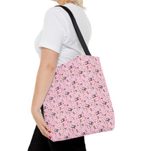 Sewing Elements Pink Tote Bag