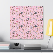 Sewing Elements Pink - Canvas Gallery Wraps