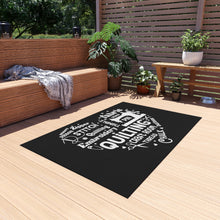 Quilting Word Cloud Outdoor Rug