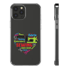 Colorful Sewing Word Cloud - Clear Cases