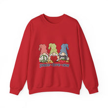 Peace, Love, Sew Gnomes Unisex Heavy Blend™ Crewneck Sweatshirt