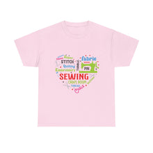 Colorful Sewing Word Cloud Unisex Heavy Cotton Tee