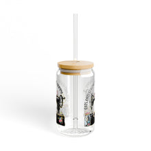 Cats and Sewing Sipper Glass, 16oz
