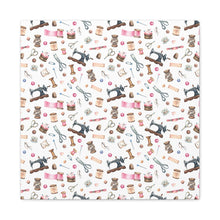 Sewing Elements White - Canvas Gallery Wraps