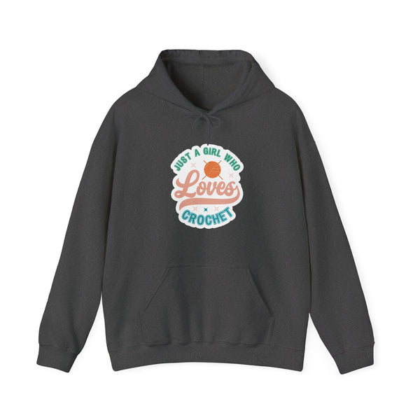 Just A Girl Crochet Unisex Heavy Blend™ Hooded Sweatshirt