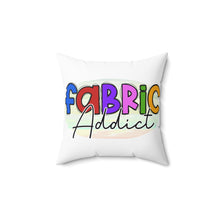 Fabric Addict Spun Polyester Square Pillow - White