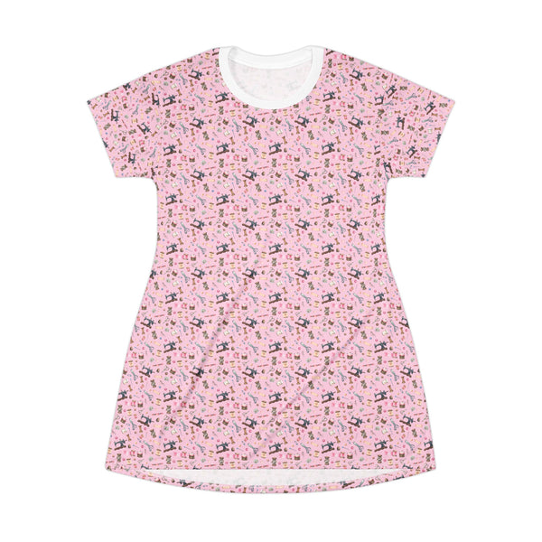 Sewing Elements Pink T-Shirt Dress