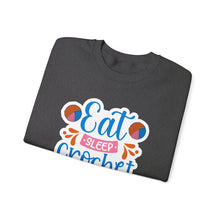 Eat Sleep Crochet Repeat Unisex Heavy Blend™ Crewneck Sweatshirt