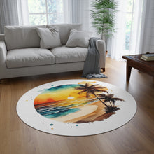 Sunset Beach Round Rug