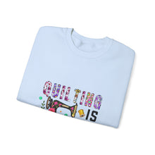 Floral Quilting is My Therapy Unisex Heavy Blend™ Crewneck Sweatshirt