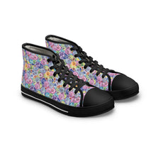 Packed Watercolor Buttons Women's High Top Sneakers