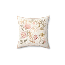 Sew Sweet Sewing Floral 1 Spun Polyester Square Pillow