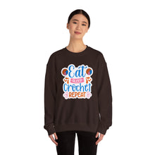 Eat Sleep Crochet Repeat Unisex Heavy Blend™ Crewneck Sweatshirt