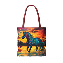 Colorful Modern Horse Tote Bag