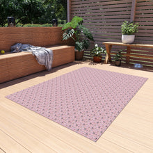 Sewing Elements Pink Outdoor Rug